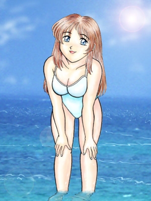 海辺にて