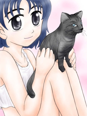 少女と猫