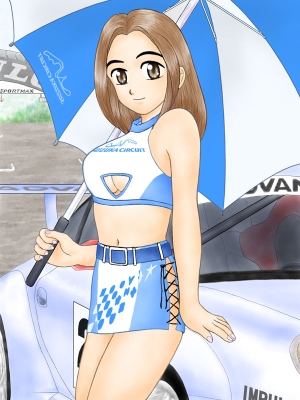 レースクイーンの女の子