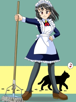 戦うメイドさん…？