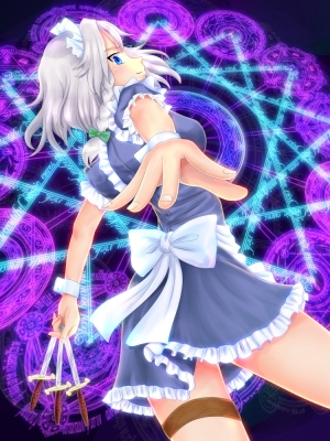 お嬢様には触れさせないわよ