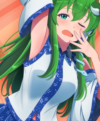 お目覚め早苗さん