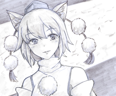 鉛筆画風椛